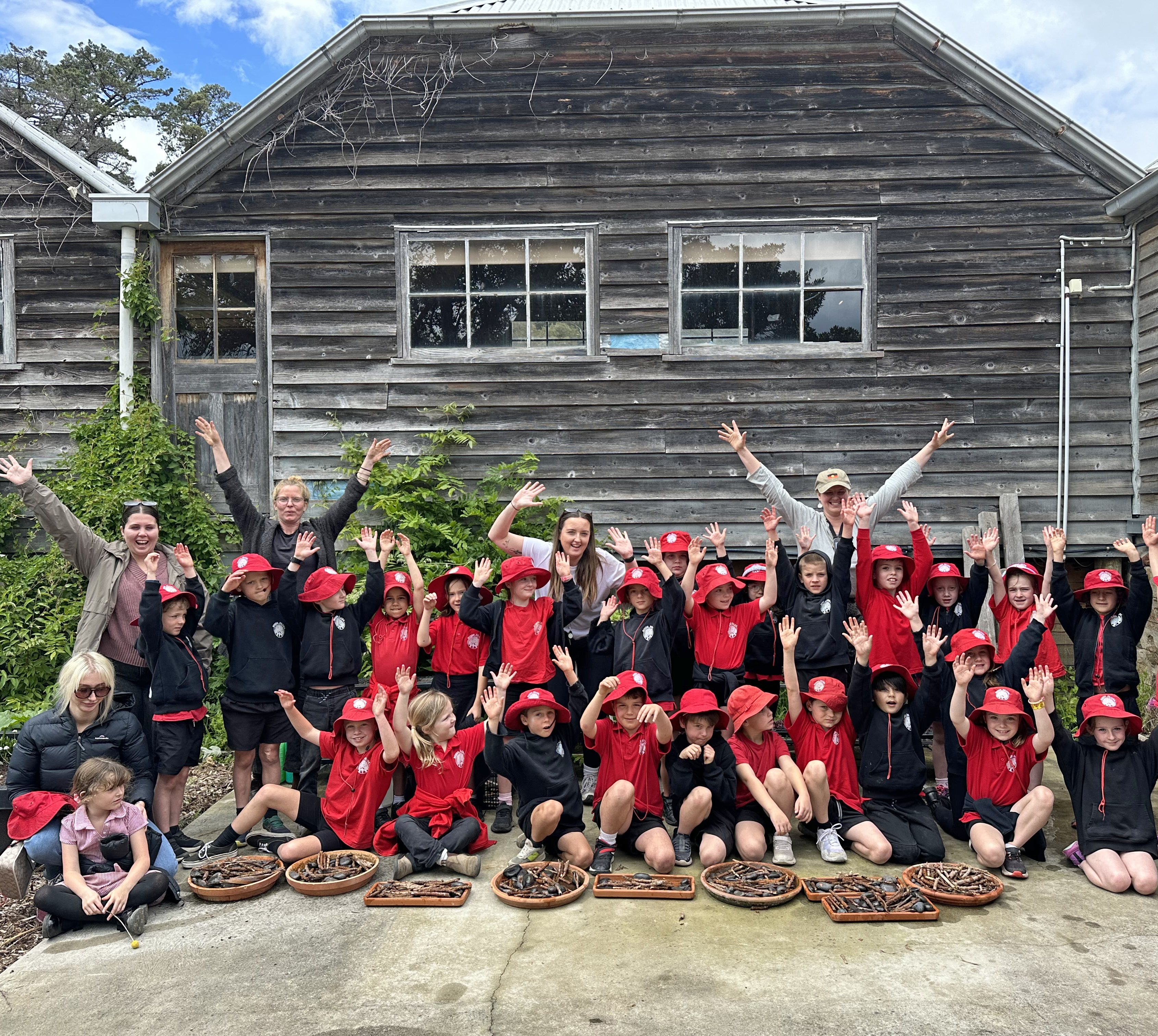 Boneo Primary School's pollinator class at Heronswood
